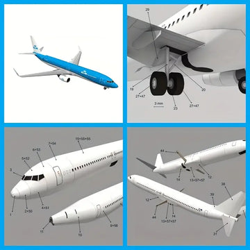 737 DIY Origami Airplane
