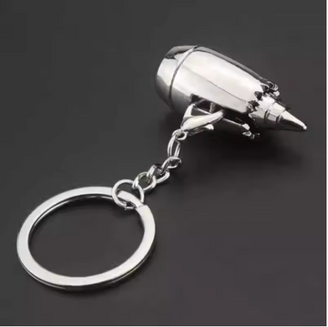 Stainless Steel Engine Keychain